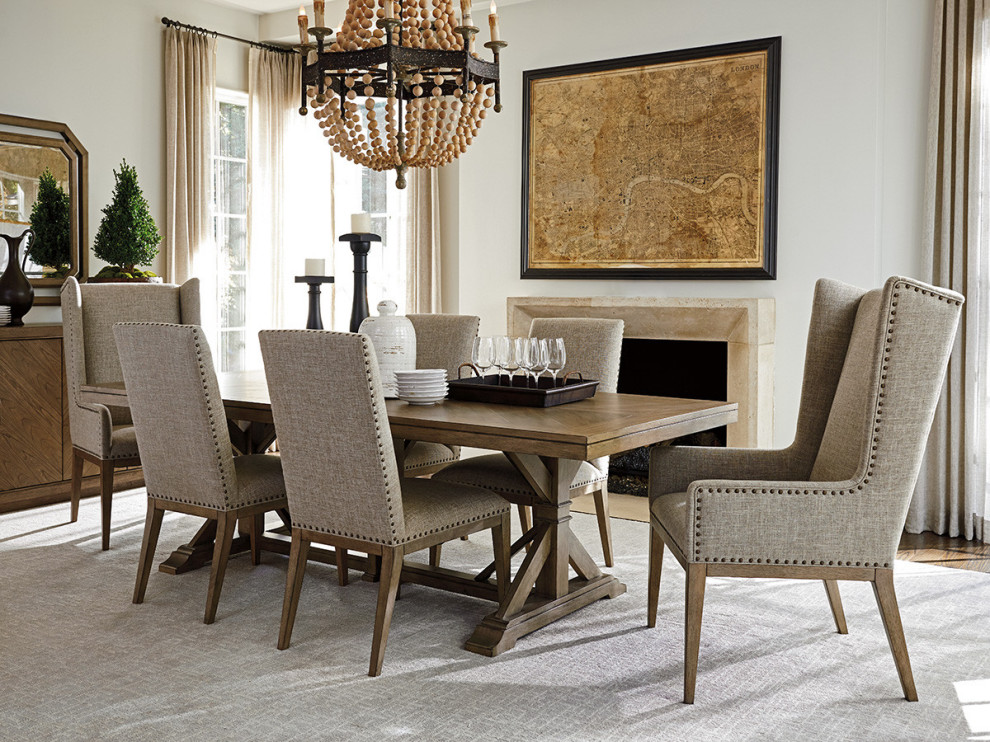 Example of a french country dining room design in Atlanta