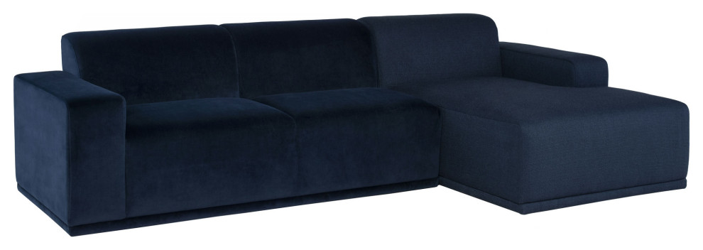 Leo Dusk Fabric Sectional Sofa, HGSC907