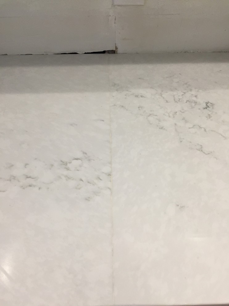 Noticeable Seam in New Quartz Countertop Advice?