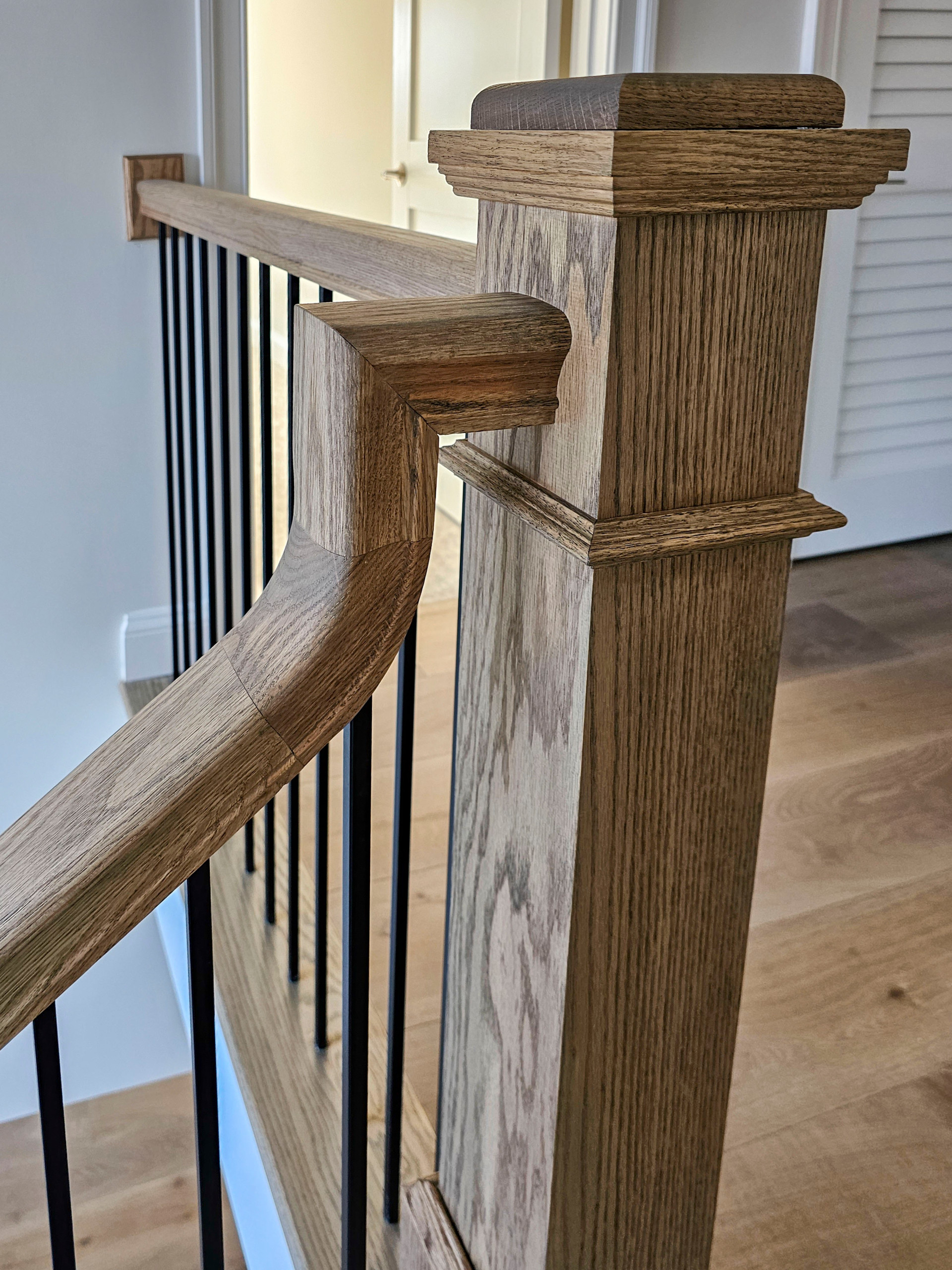 105_Modern and Bold U-Shaped Staircase, Vienna VA 22180