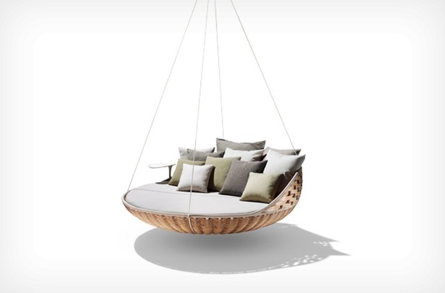 Swingerst Hanging Lounger, Natural - Contemporary - Patio 