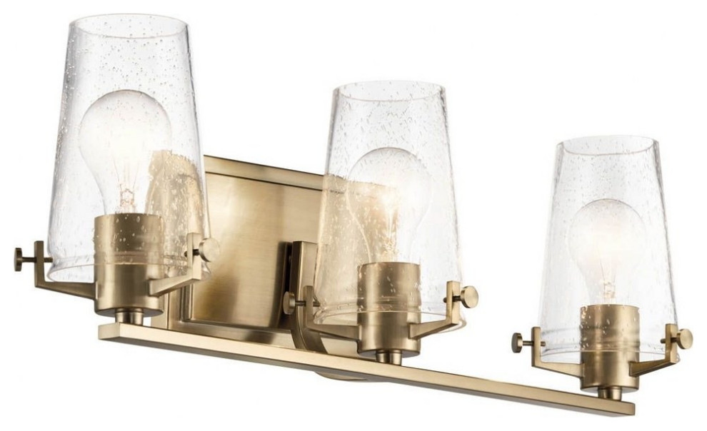 3 Light Bathroom Light Fixture In Vintage Industrial Style-8 Inches ...