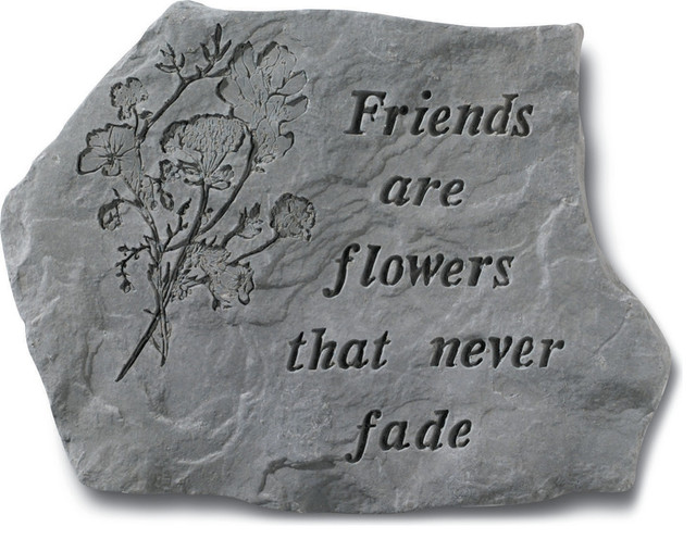 "Friends Are Flowers" Garden Stone