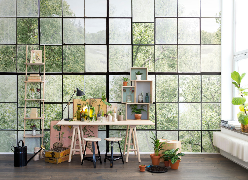 Inspiration for an industrial home office in Other.