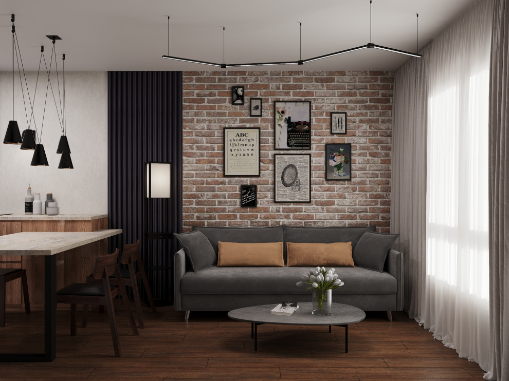 Квартира с элементами лофта