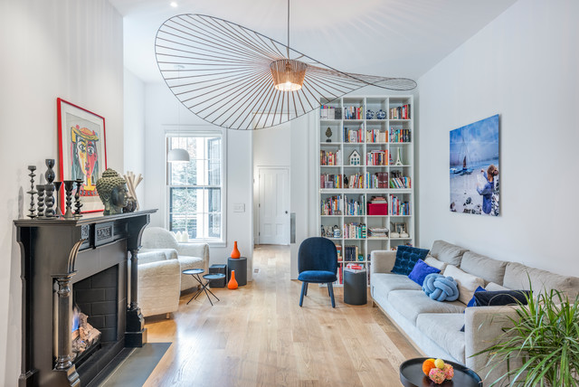 Contemporary Victorian fusion-family-room