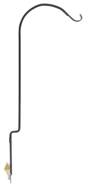 Panacea Black Wrought Iron 7 in H Curved Plant Hook # 89407