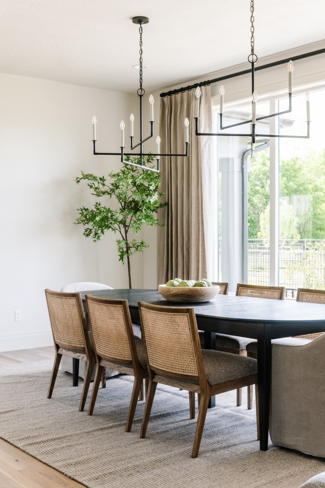 Inspiration for a transitional dining room in Salt Lake City.