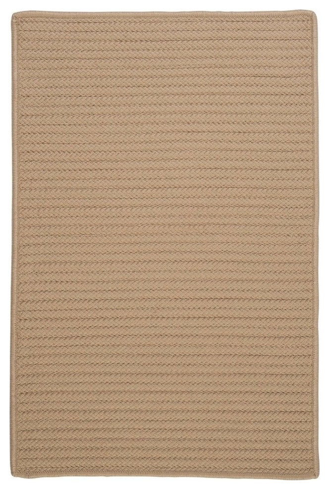 Simply Home Solid Rug, Cuban Sand, 2'x10'