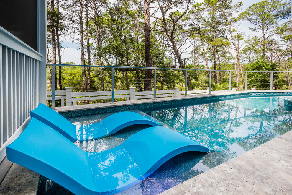 Watercolor Florida Beach House - Beach Style - Pool - Dallas - by ...