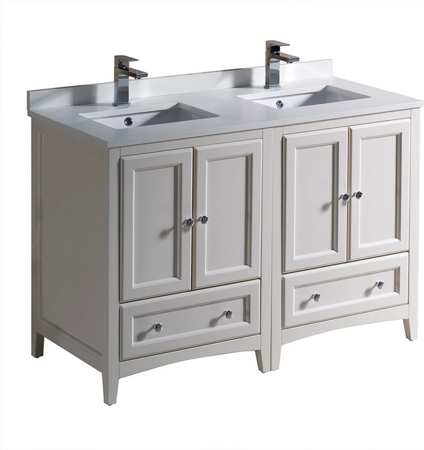 Fresca Oxford Traditional Double Sink Bathroom Transitional Bathroom Vanities And