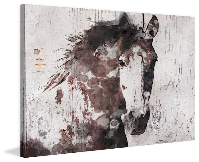 "Gorgeous Horse" Painting Print on Wrapped Canvas, 30"x20"