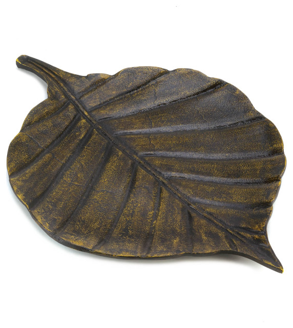 Avery Leaf Decorative Tray Contemporary Serving Trays by Adam's