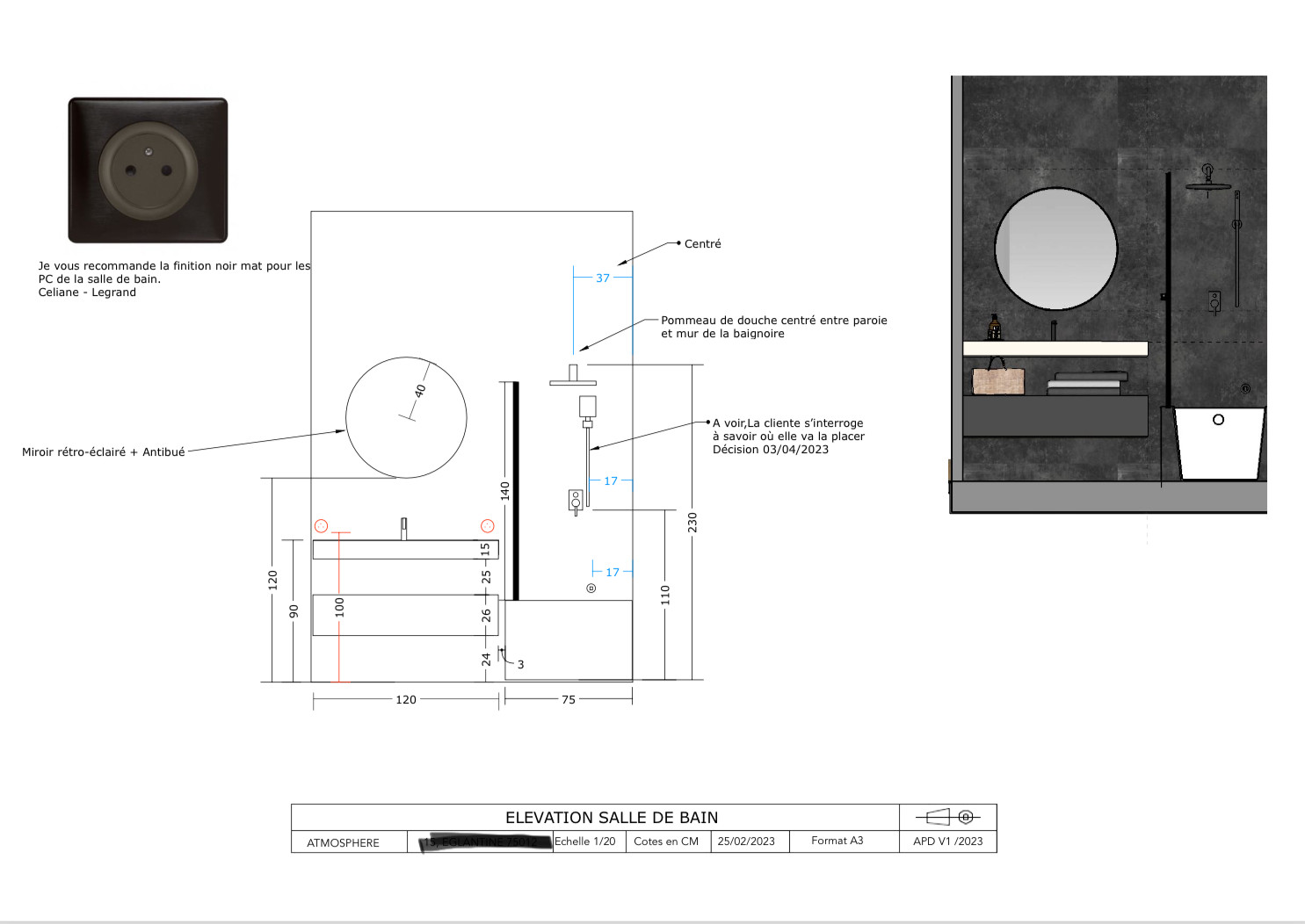 élévation salle de bain