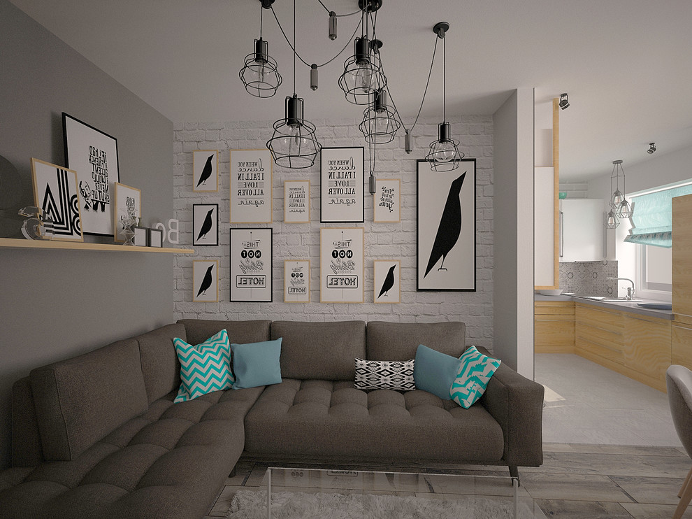 Квартира для молодой пары в скандинавском стиле