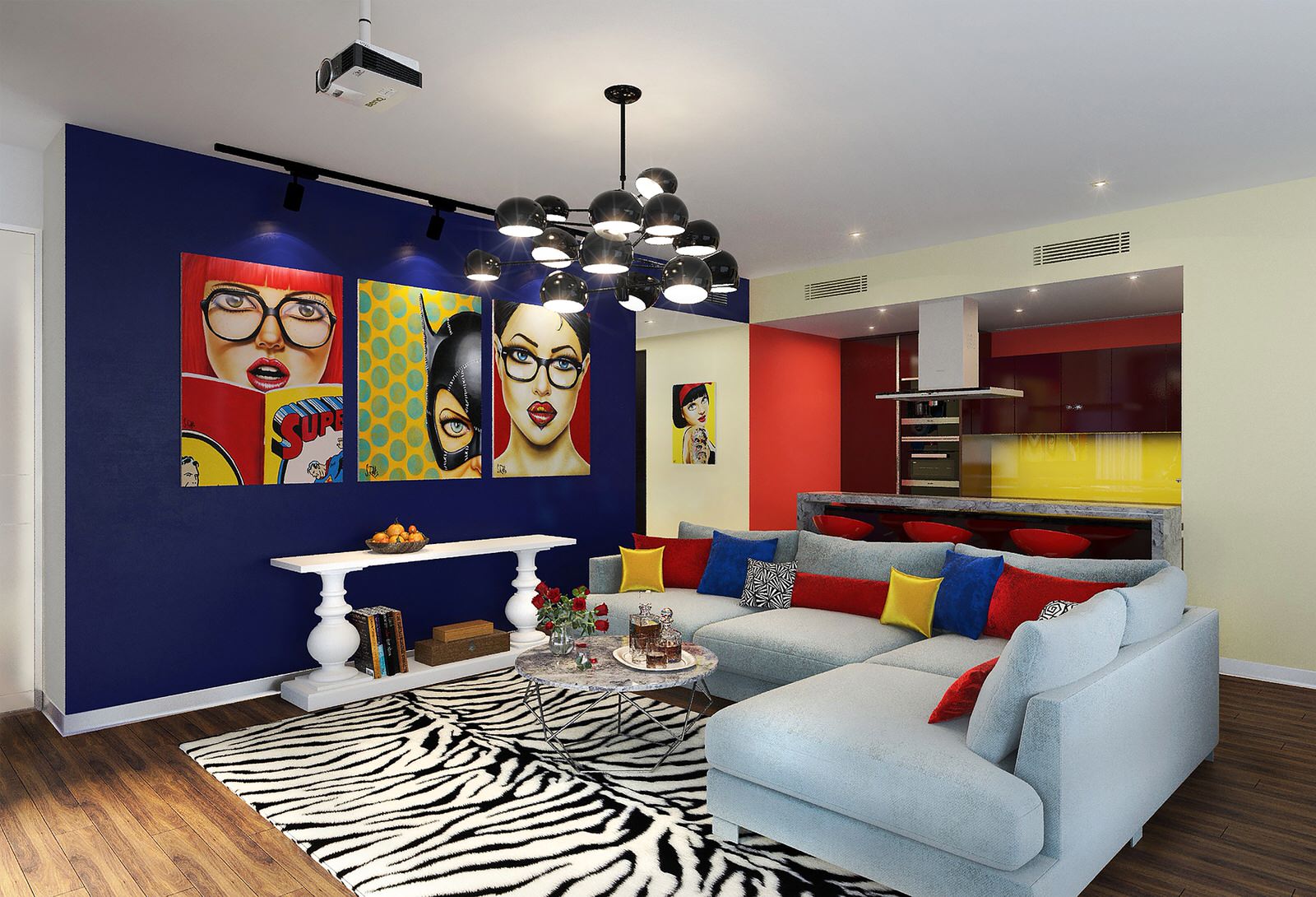 Зона отдыха и просмотра кинофильмов