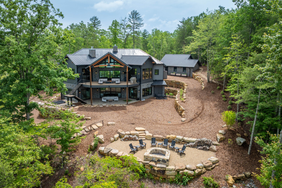 Trendy exterior home photo in Charlotte