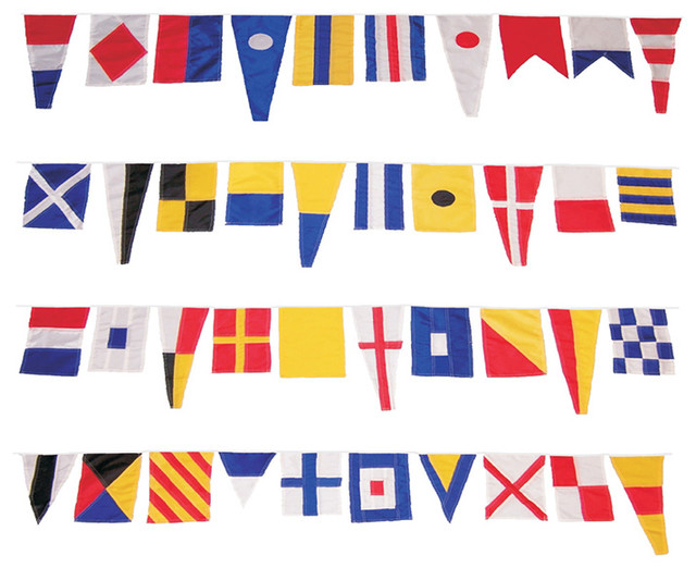 Maritime Signal Flags On String