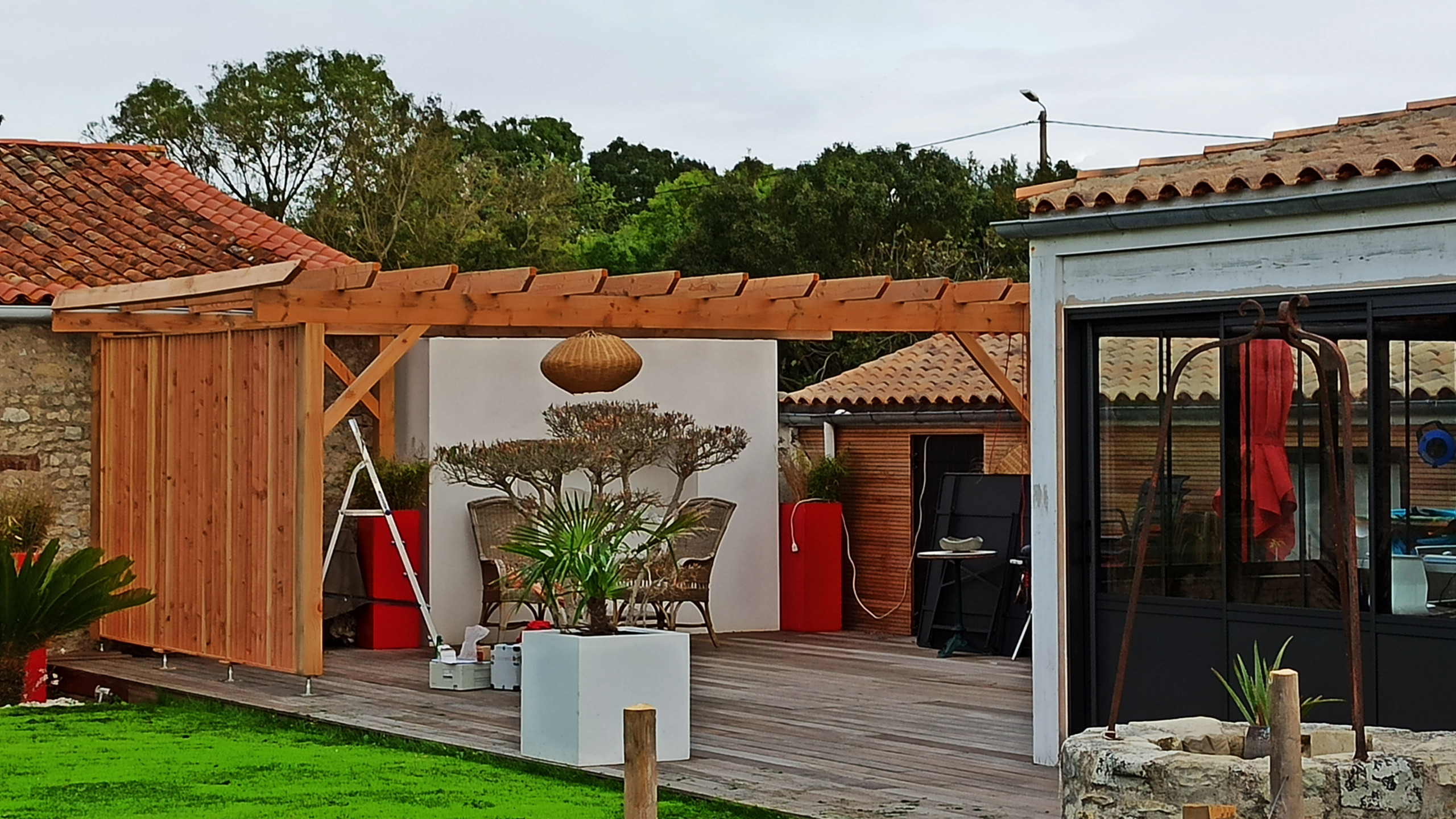 Terrasse et pergola