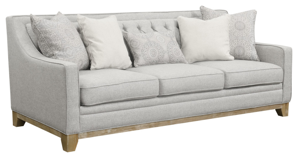 Meredith Sofa, Wickham Gray Transitional Sofas by Lorino Home Houzz