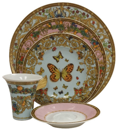 Versace Le Jardin Butterfly Garden - Victorian - Dinnerware Sets ... Versace Le Jardin Butterfly Garden - Victorian - Dinnerware Sets ...
