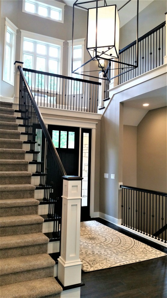 Inspiration for a transitional entryway remodel in Grand Rapids