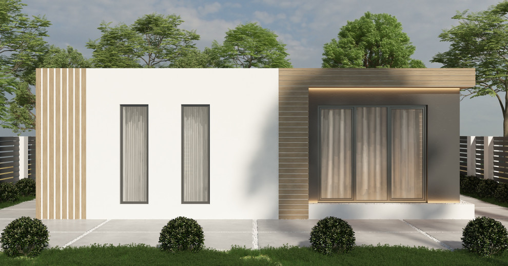 Фасад одноэтажного дома