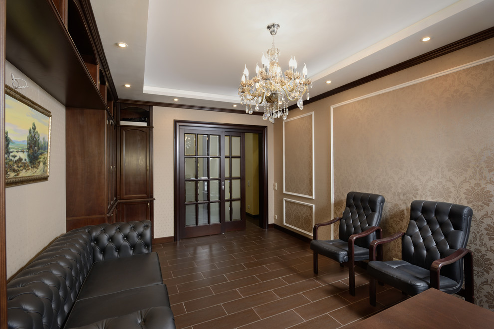 Интерьер загородного дома в классическом стиле 240м2