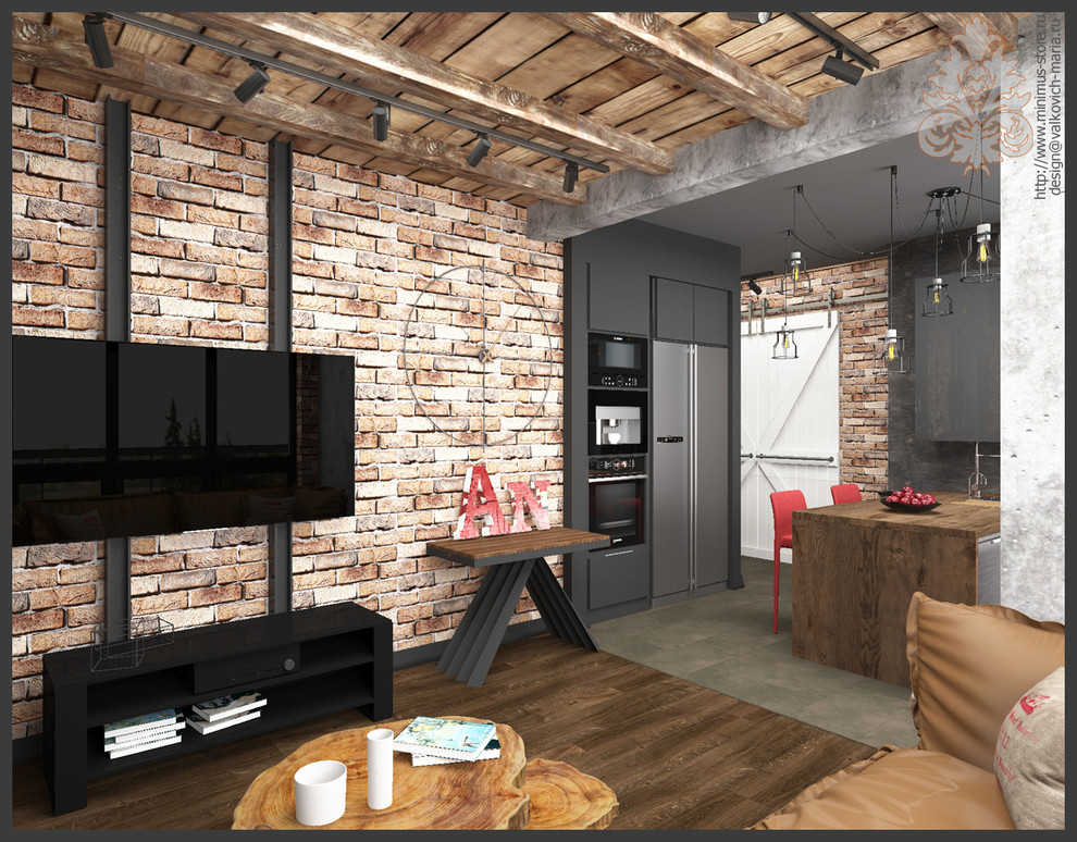 Гостиная в стиле Loft