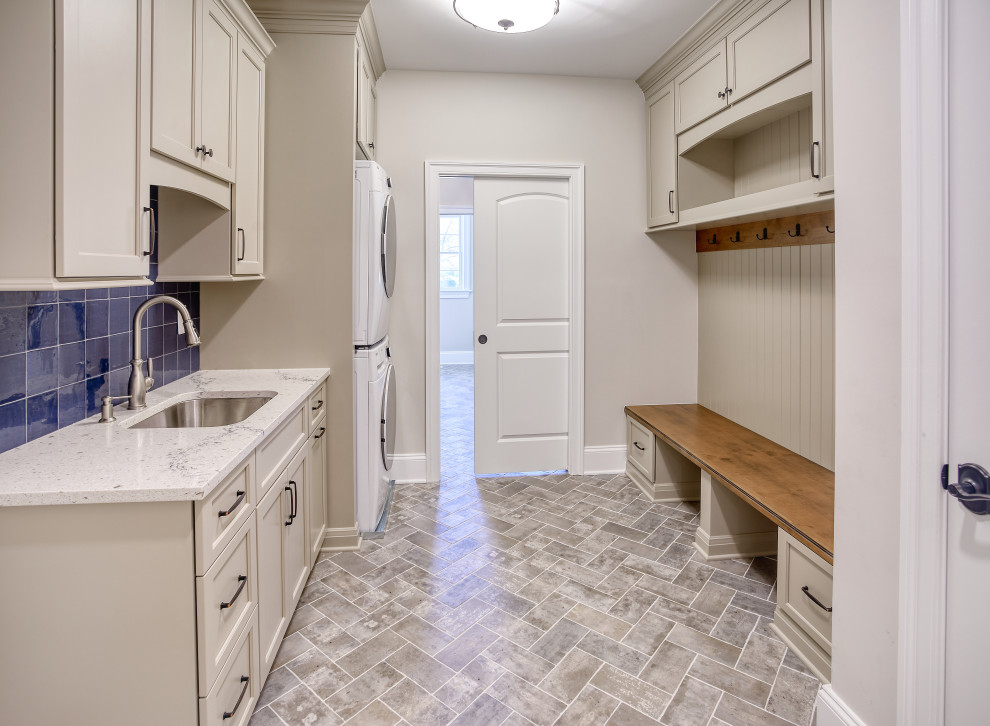 Custom Home Cabinetry - Neutral Grays & Blues