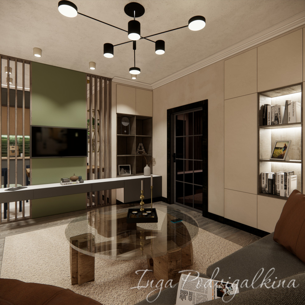 Студия в природных тонах