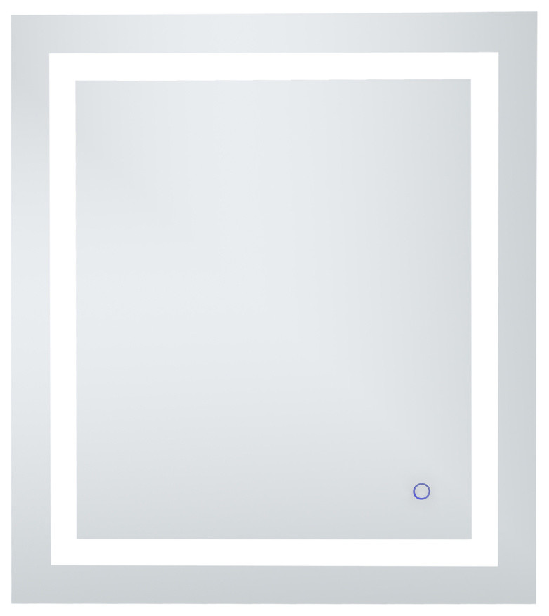 27Inx 30In Hardwired Led Mirror With Touch Sensor And Color Changing