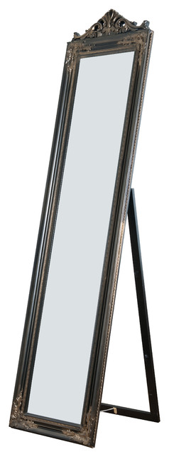 Camilla Wooden Standing Mirror With Decorative Design Victorian Camilla Wooden Standing Mirror With Decorative Design Copper