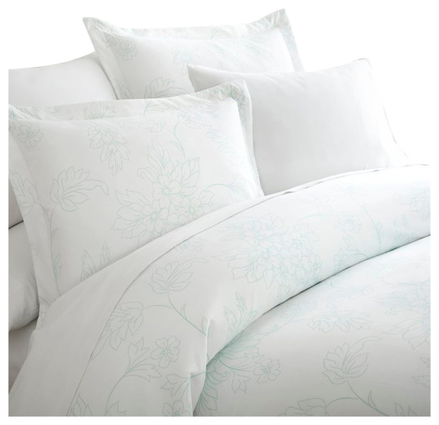 Becky Cameron Premium 3 Piece Vine Printed Duvet Cover Set Becky Cameron Premium 3 Piece Vine Printed Duvet Cover Set Contemporary Covers And Sets By Ienjoy Home
