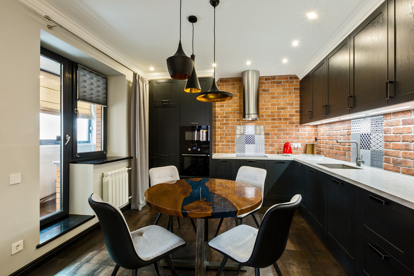 Квартира в стиле лофт. Проект Оксаны Межуевой / ShagallStudio