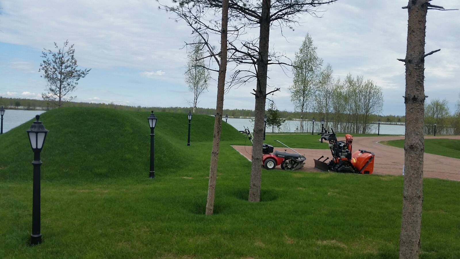 Благоустройство территории в населенном пункте Рахья