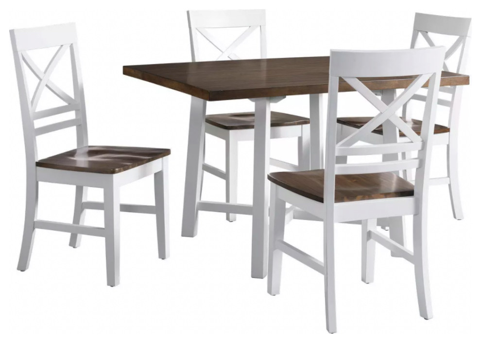 El Paso 5 Piece Standard Height Dining Set Table and 4 Chairs