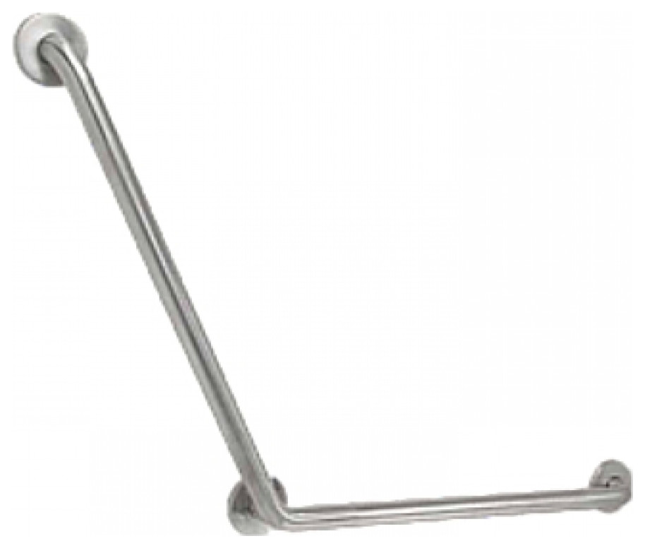 24in. x 24in. Grab Bar Satin Nickel Stainless Steel Modern Grab