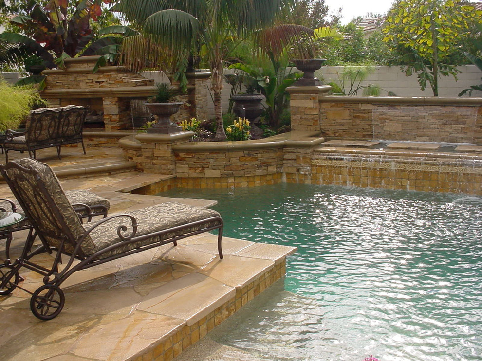 Tuscan pool photo in Orange County