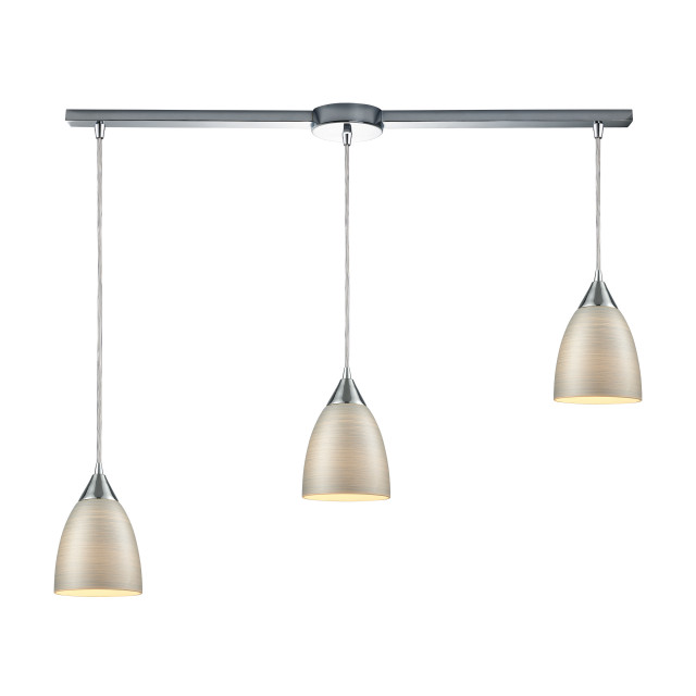 Merida 3Light Linear MultiPendant Fixture Modern Pendant Lighting