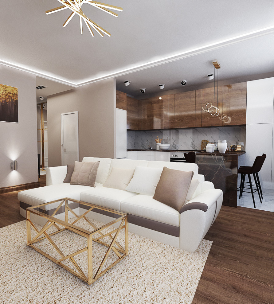 Интерьер квартиры 87 м2 в ЖК Домашний