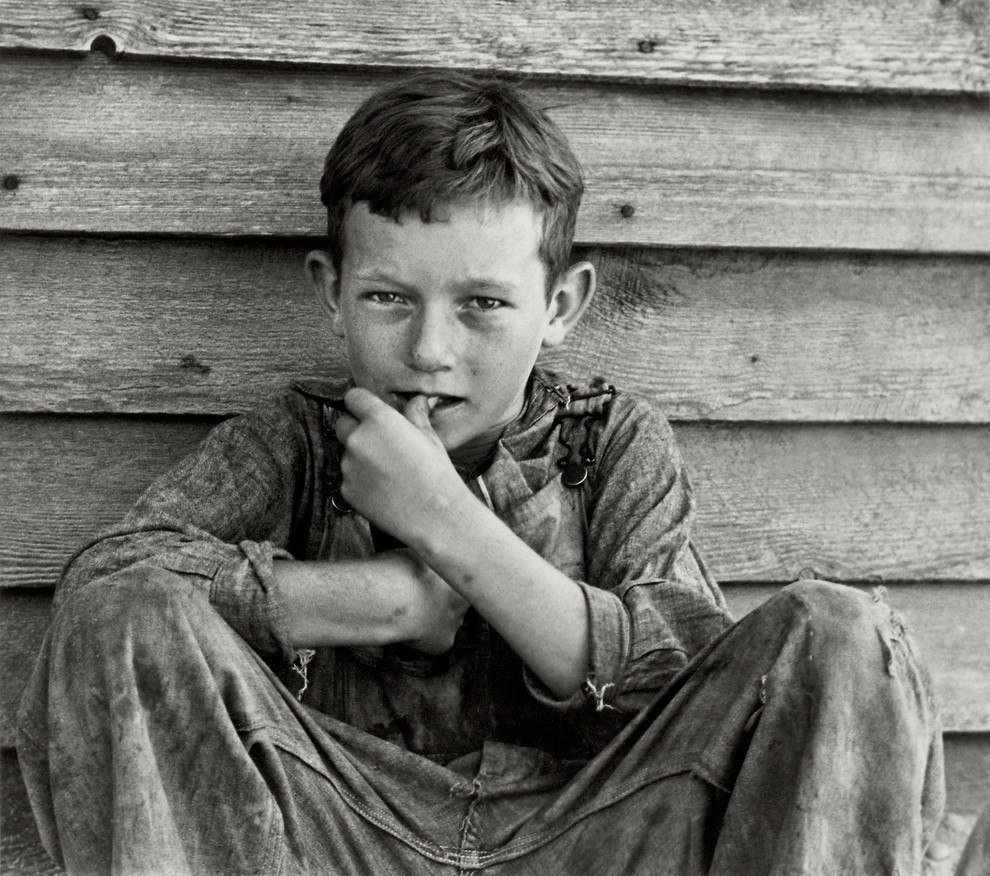 Floyd Burroughs, Jr., By Walker Evans Print, 20" x 30" Contemporary
