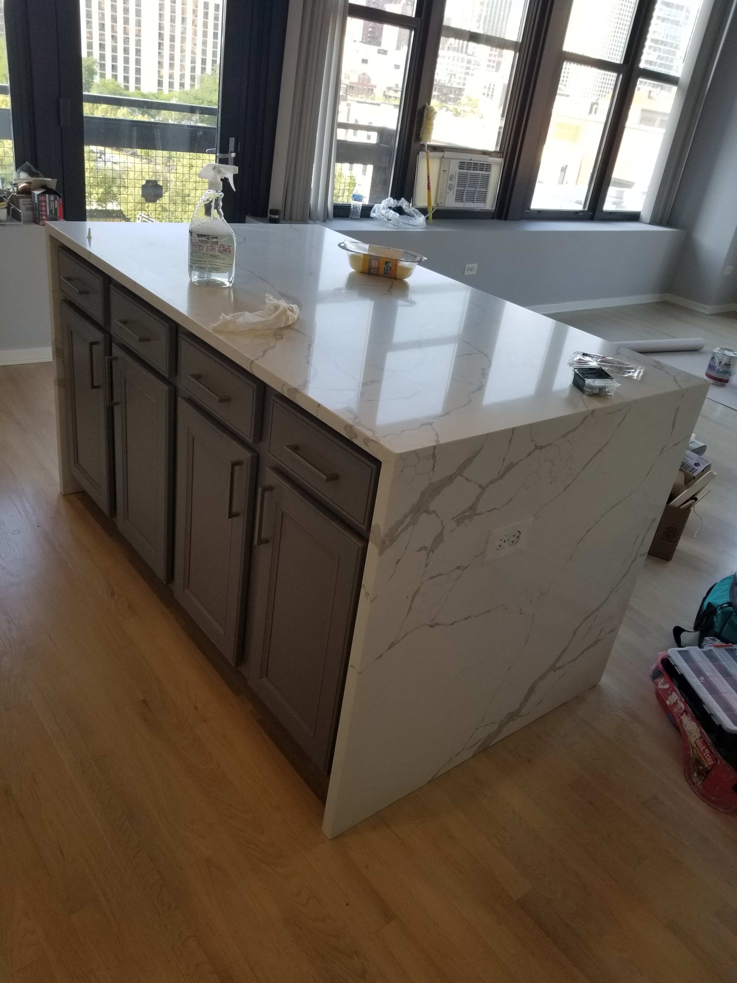 kitchen makeover  and cabinets refinish