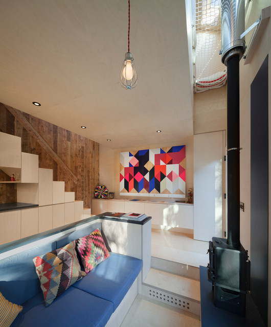 Micro Cabin contemporary-vardagsrum