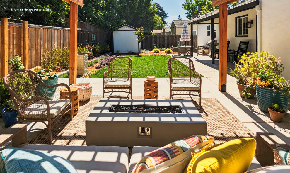 This is an example of a modern patio.