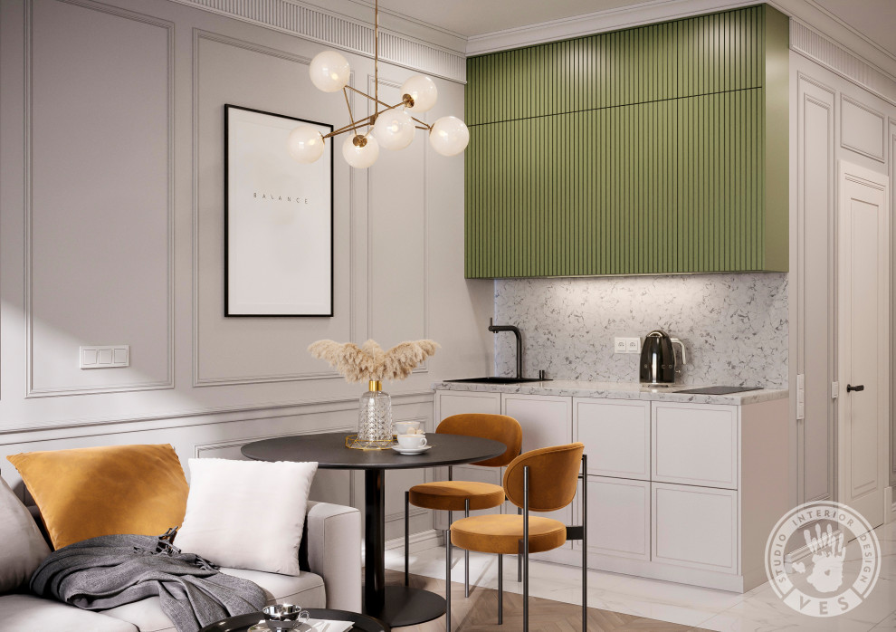 Новый дизайн проект в стиле современная классика Г. Краснодар ЖК "Новый город" К