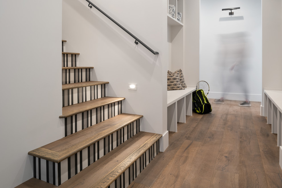 Transitional staircase photo in Phoenix