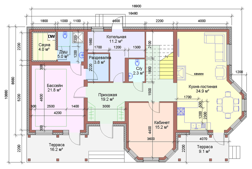 Проект коттеджа 5