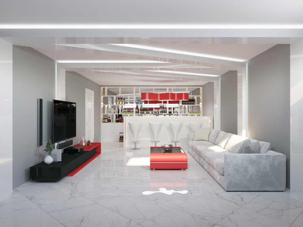 Комната отдыха в стиле минимализм