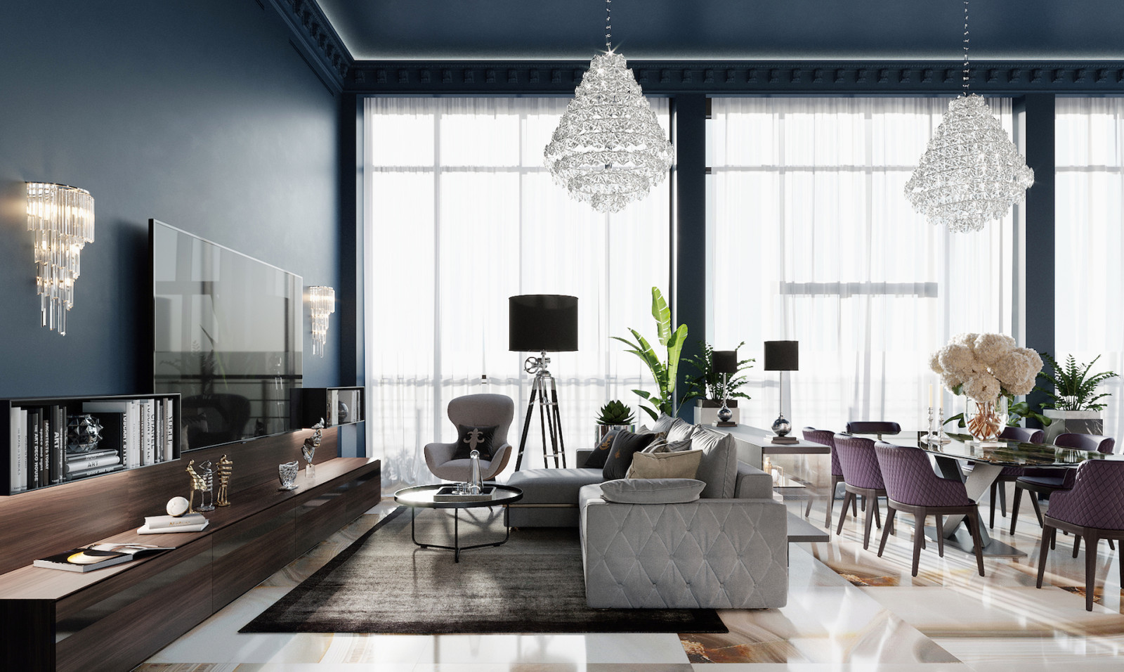 Квартира 200 м² в ЖК «Riverside»